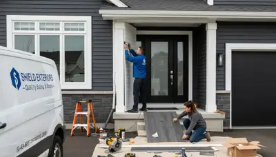 Vinyl siding and door repair service in Oklahoma City, OK by Next Level Exteriors exterior experts