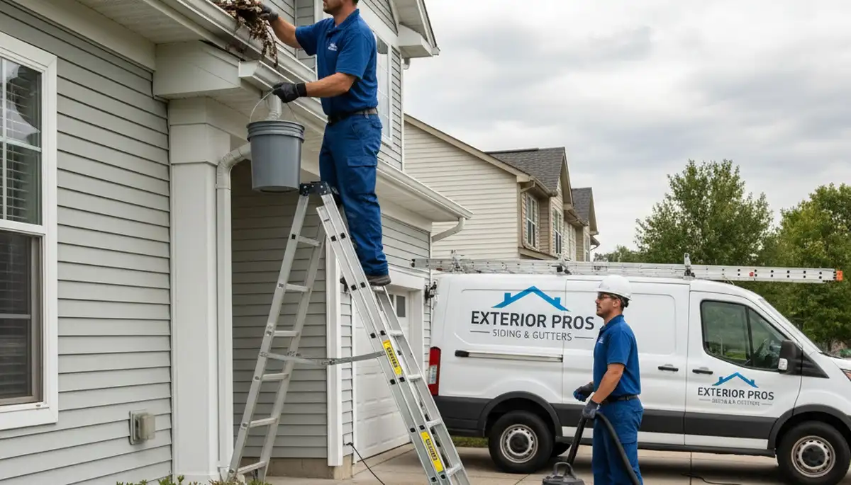 Professional gutter cleaning service in Oklahoma City, OK for storm debris and rain protection