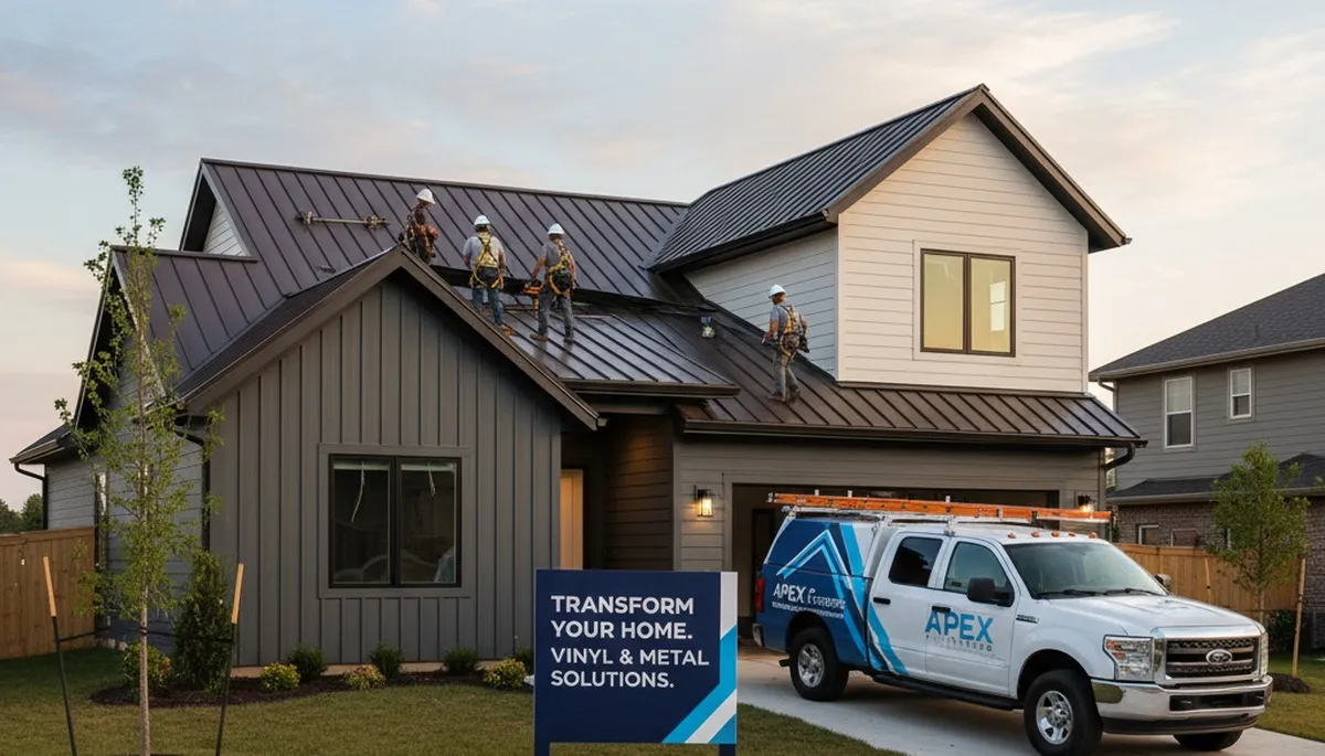 Professional metal roofing installation in Oklahoma City OK by Next Level Exteriors experts