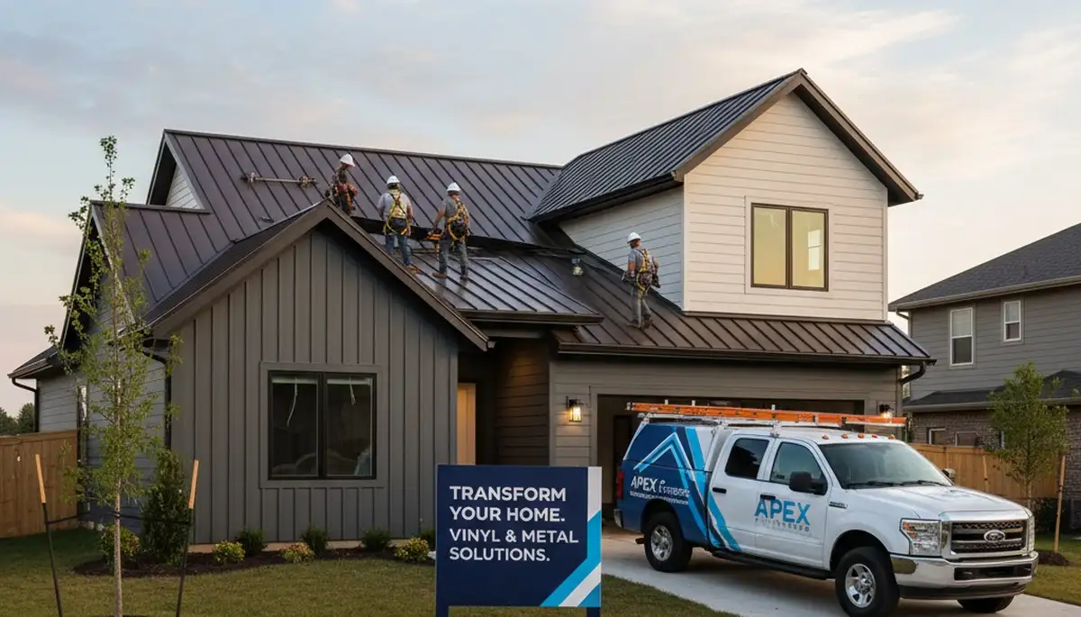 Professional metal roofing installation in Oklahoma City OK by Next Level Exteriors experts