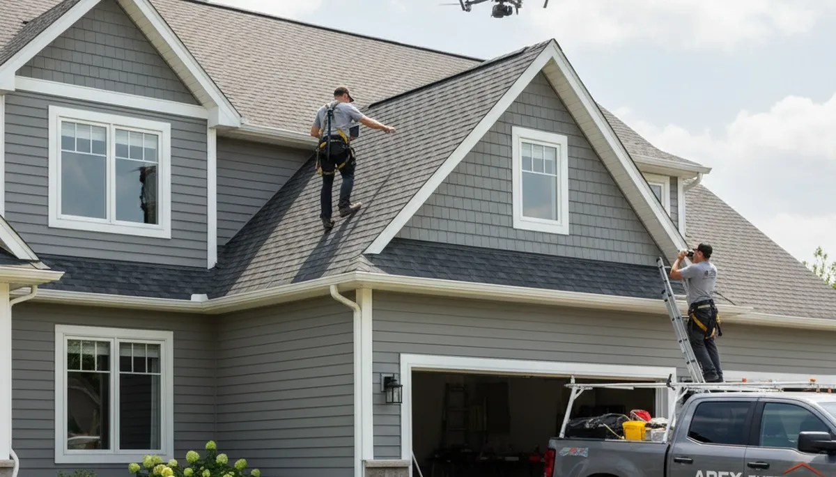 Professional roof inspection in Oklahoma City OK by Next Level Exteriors