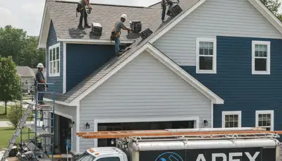 Vinyl siding and roof installation by local contractors in Oklahoma City, OK
