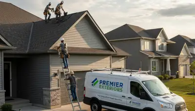 Vinyl siding installation on home exterior in Oklahoma City, OK by Next Level Exteriors experts