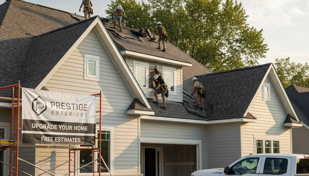Vinyl siding installation on home exterior in Oklahoma City, OK by Next Level Exteriors experts
