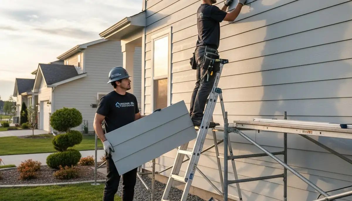 Vinyl siding repair in Oklahoma City, OK for storm-damaged, cracked, and warped exterior siding