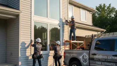 Professional window installation with vinyl siding in Oklahoma City, OK homes by Next Level Exteriors