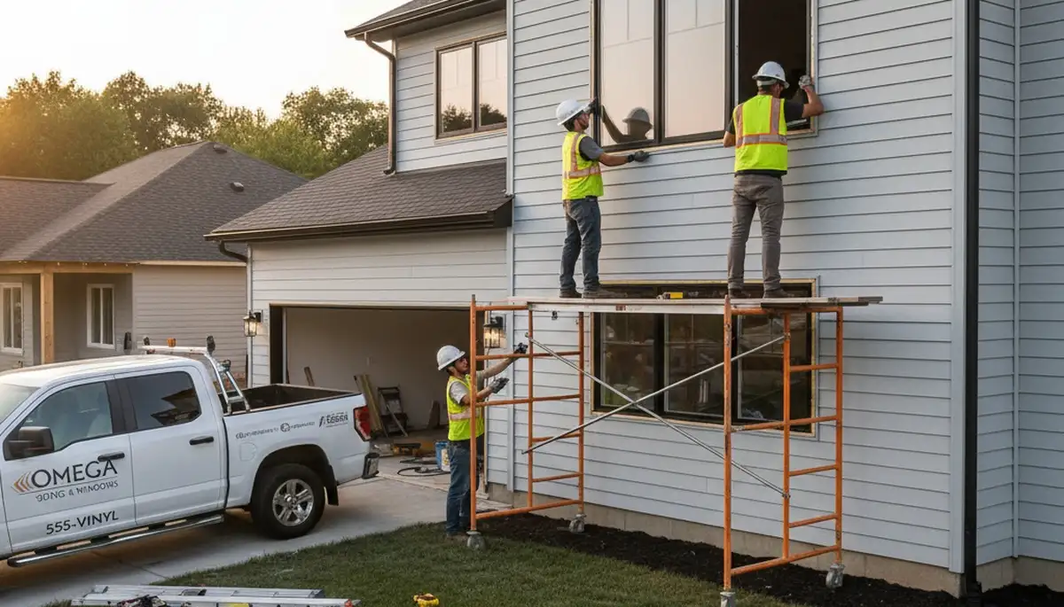 Professional window replacement and vinyl siding installation in Oklahoma City, OK homes